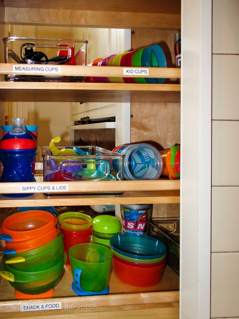 kid-friendly kitchen organizing