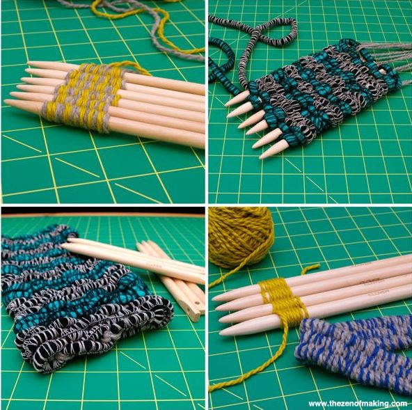 Clover Weaving sticks
